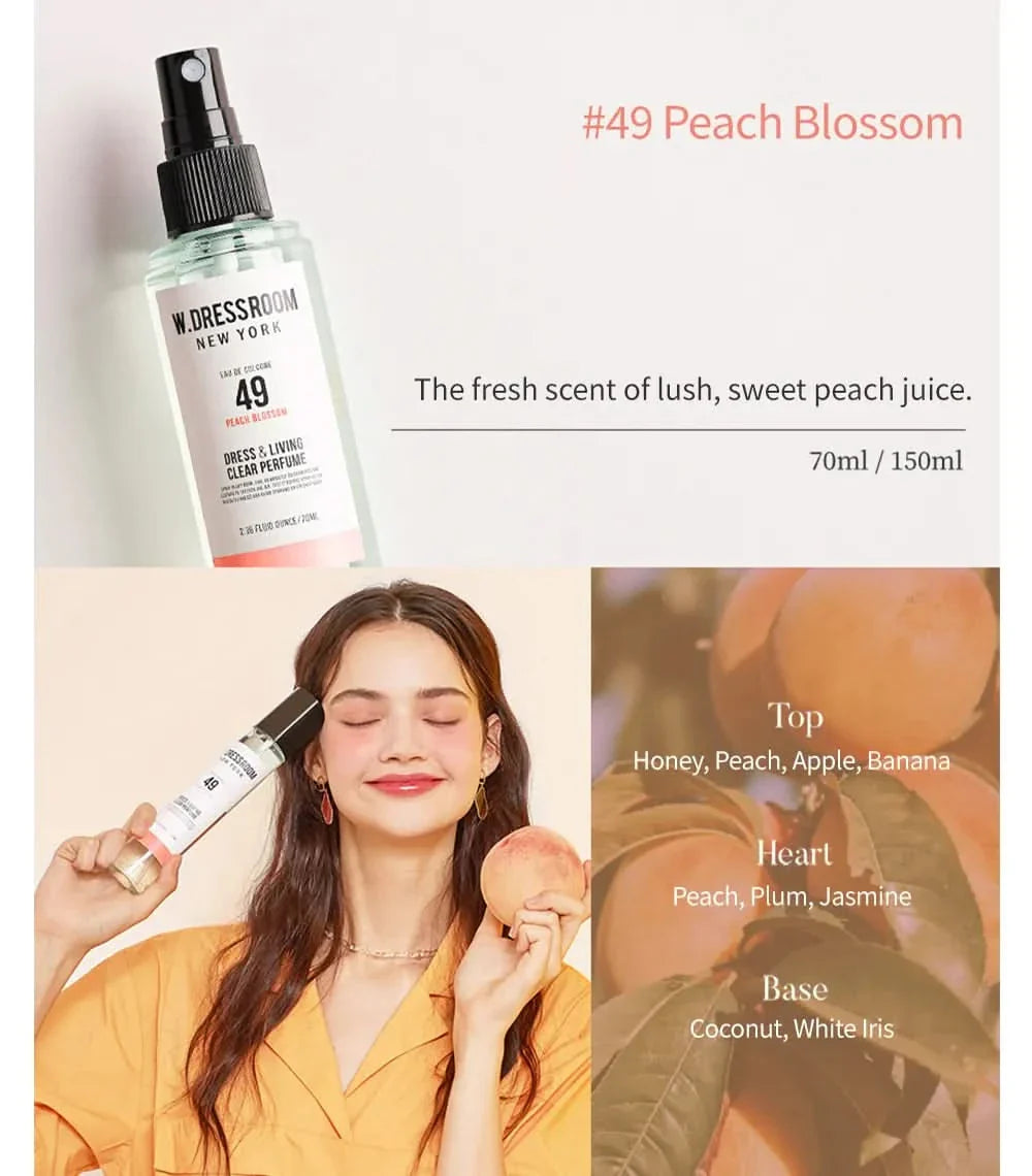 Dress Perfume No.49 Peach Blossom – Antibacterial Fabric Spray