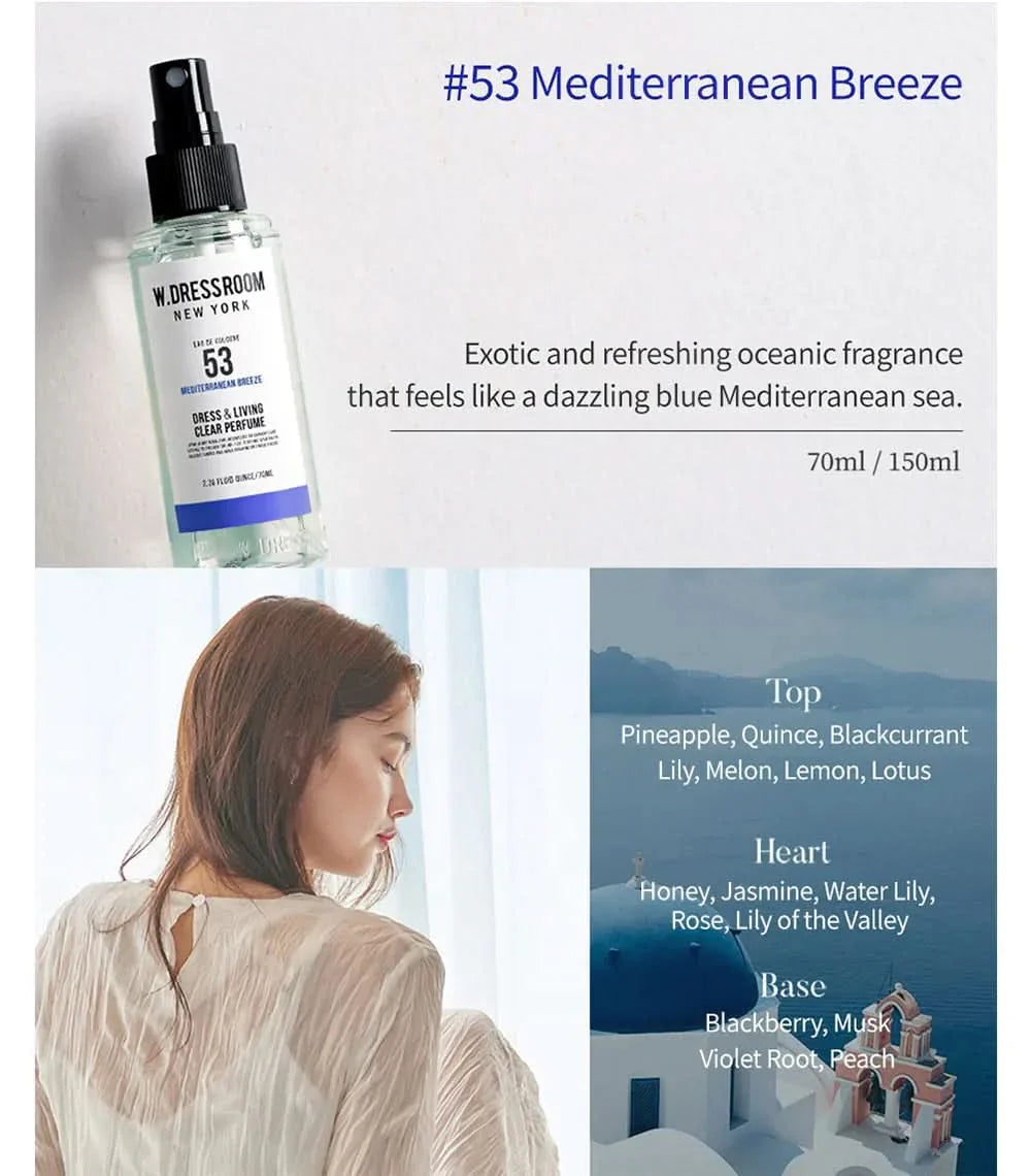 No.53 Mediterranean Breeze Dress & Living Clear Perfume 70ml