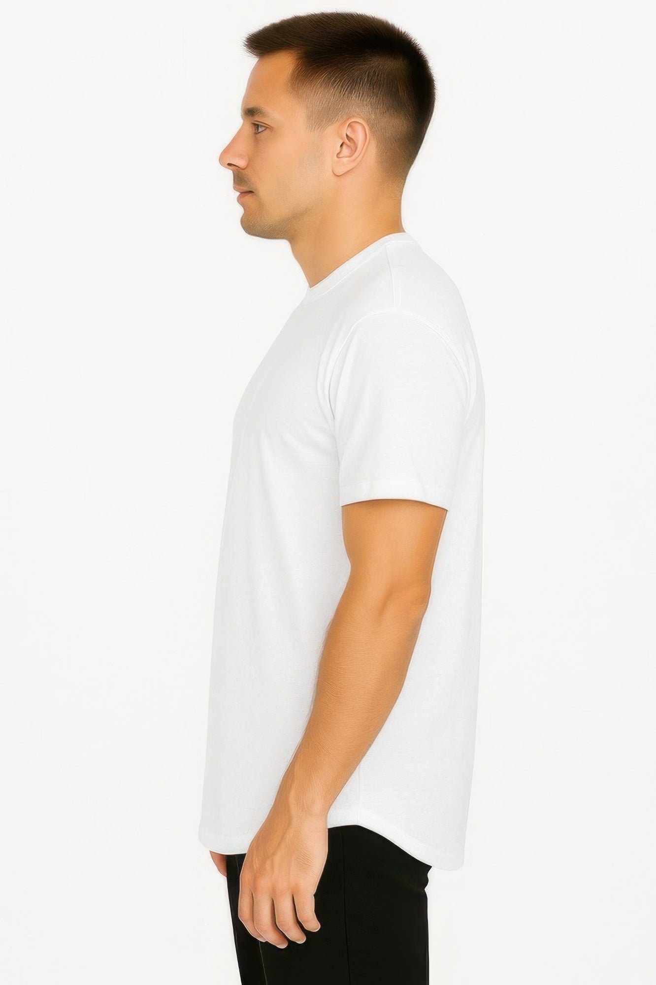 Curved Athletic Sports T-shirt
