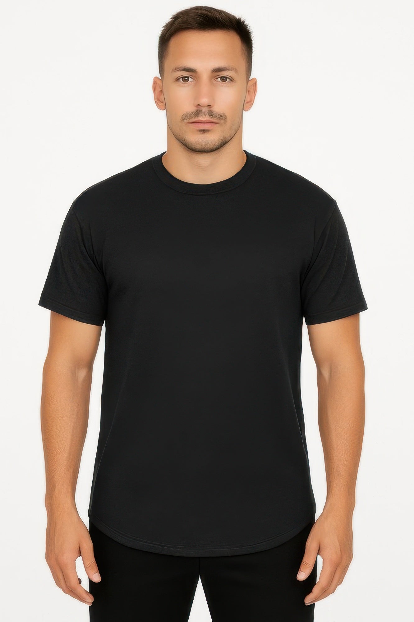 Curved Athletic Sports T-shirt