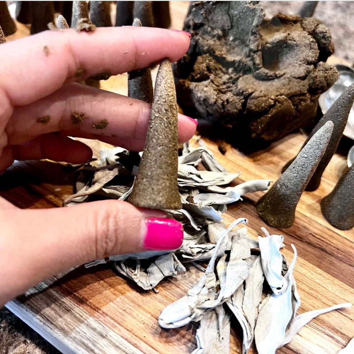 White Sage Mage Organic Incense Cones