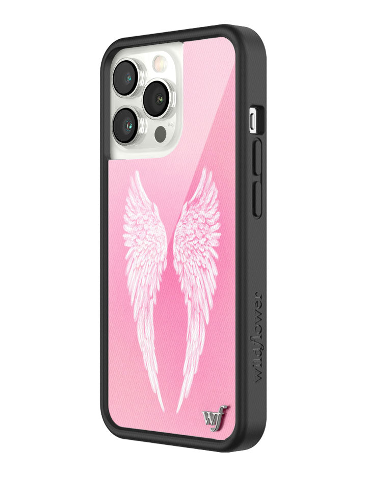 Angel Baby iPhone Case with Soft Pink Wings Design - Image 44
