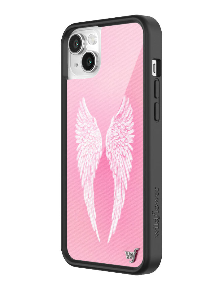 Angel Baby iPhone Case with Soft Pink Wings Design - Image 36