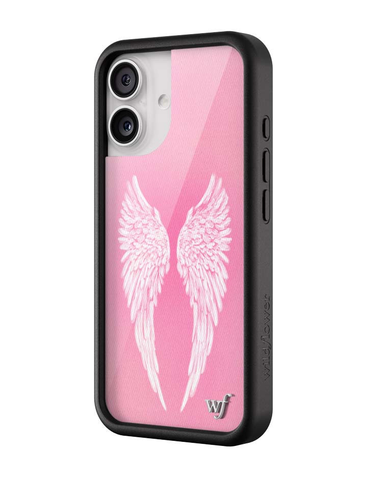 Angel Baby iPhone Case with Soft Pink Wings Design - Image 8