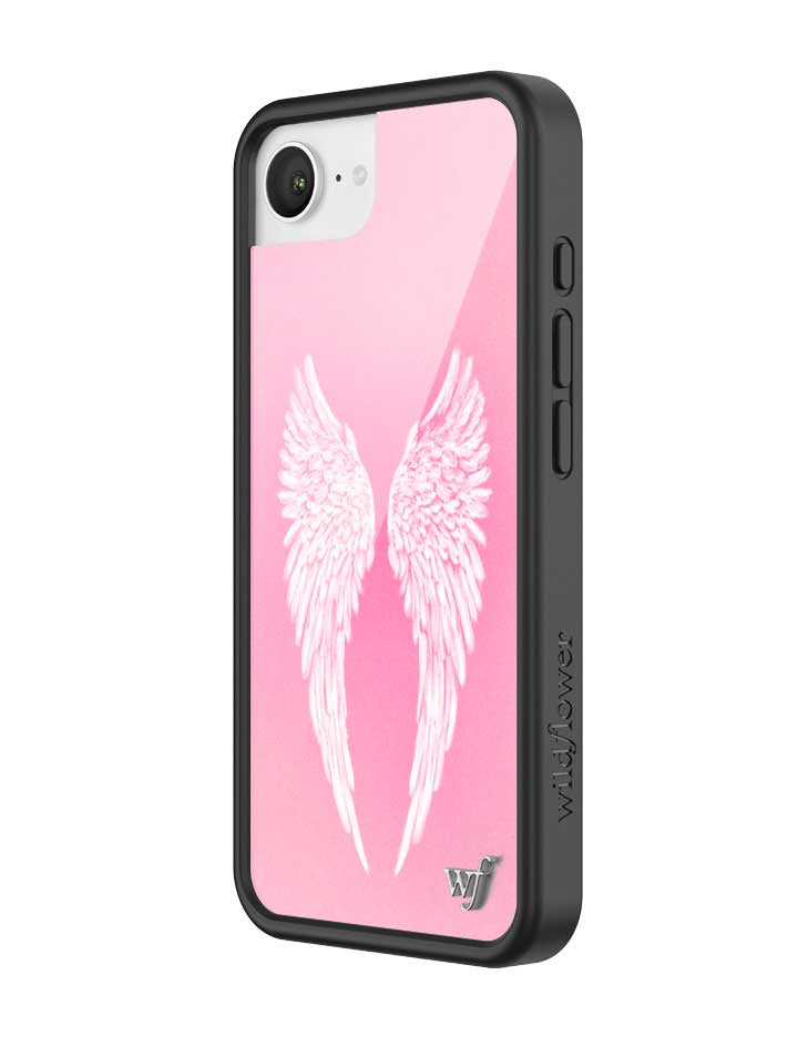 Angel Baby iPhone Case with Soft Pink Wings Design - Image 11