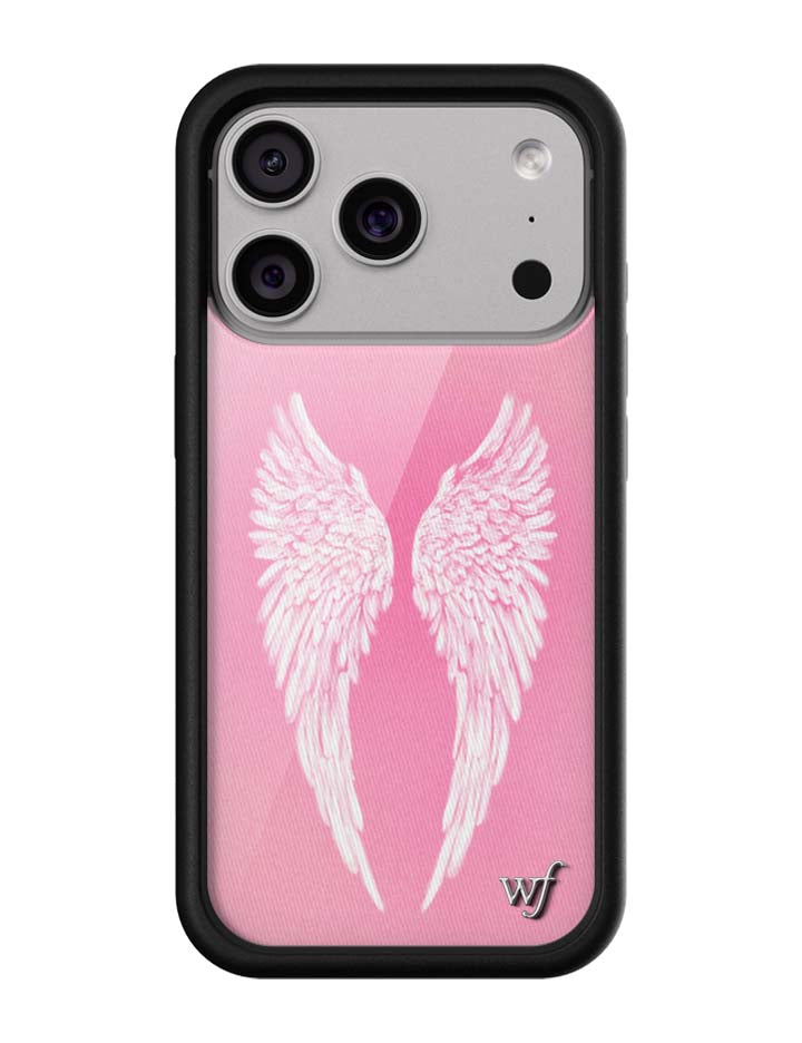 Angel Baby iPhone Case with Soft Pink Wings Design - Image 4