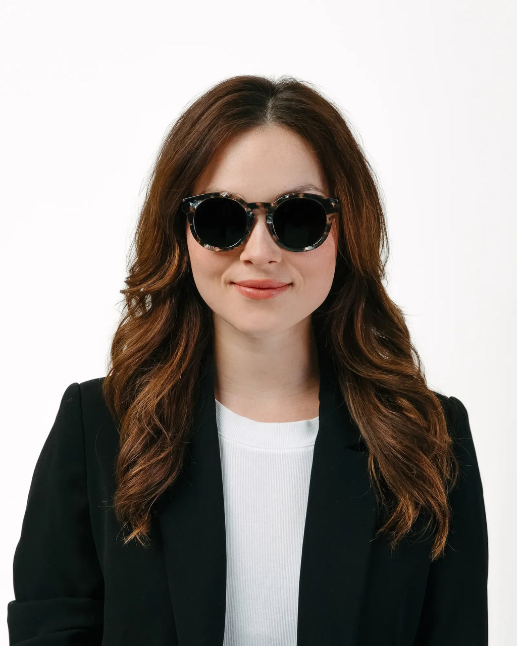 The Quinn Brown Pearl Polarized Sunglasses with Italian Acetate