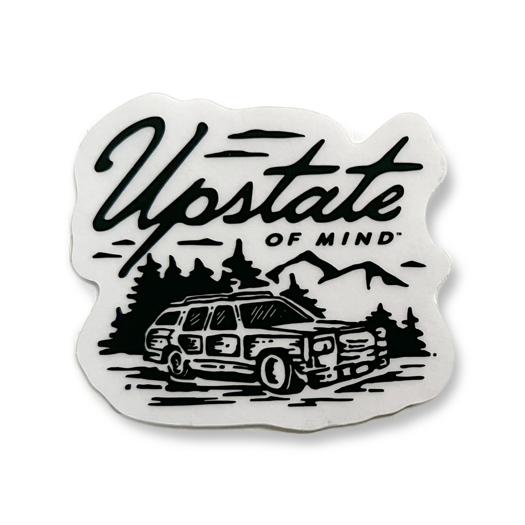 Woody Wagon Clear Sticker