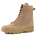 Tactical Black High-Top Combat Boots for Outdoors