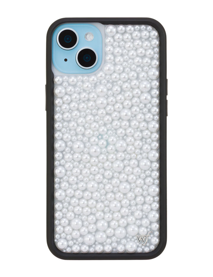 Pearl iPhone Case in White with Protective Black Frame - Image 27
