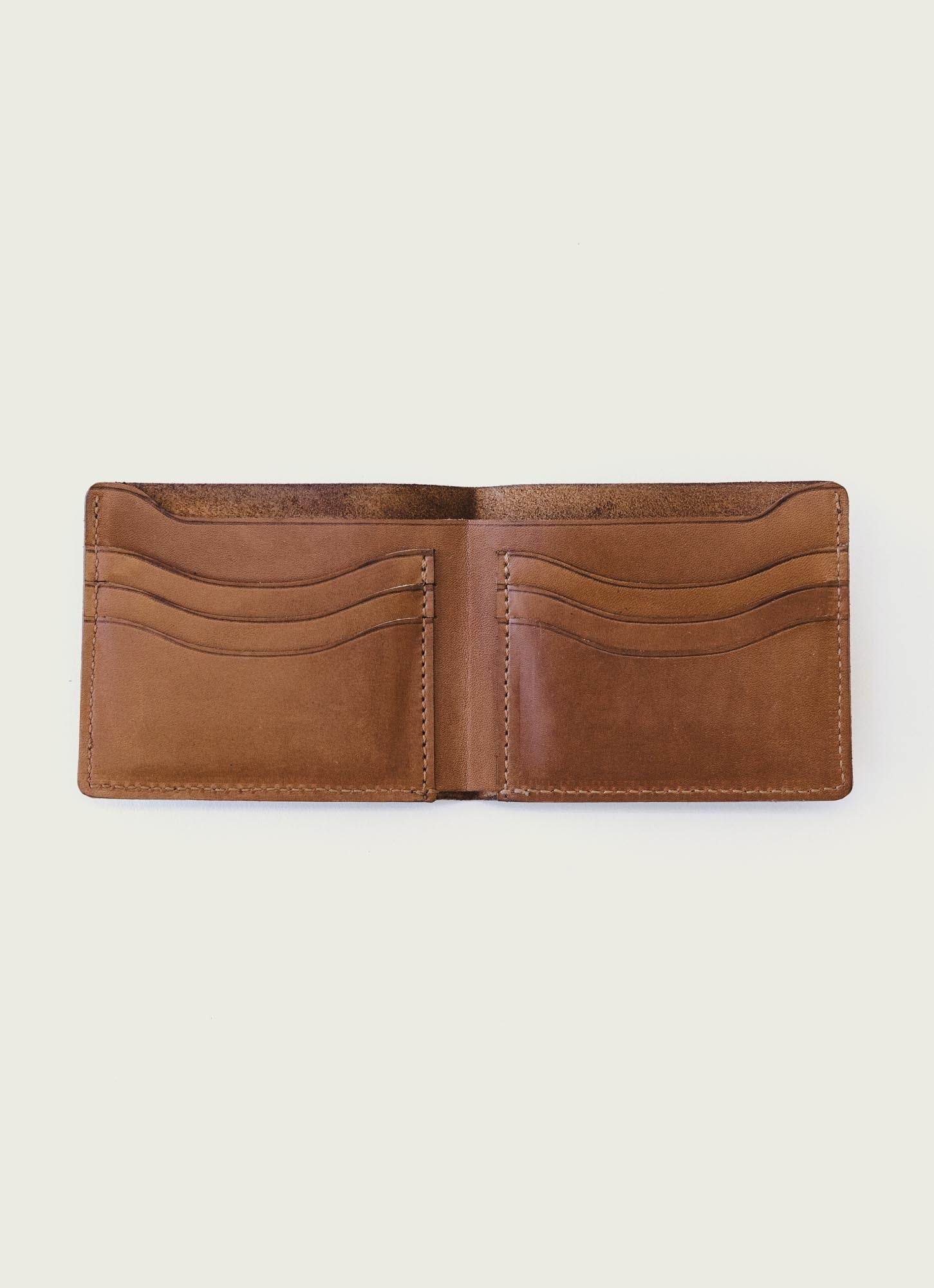 Tan Leather Bifold Wallet
