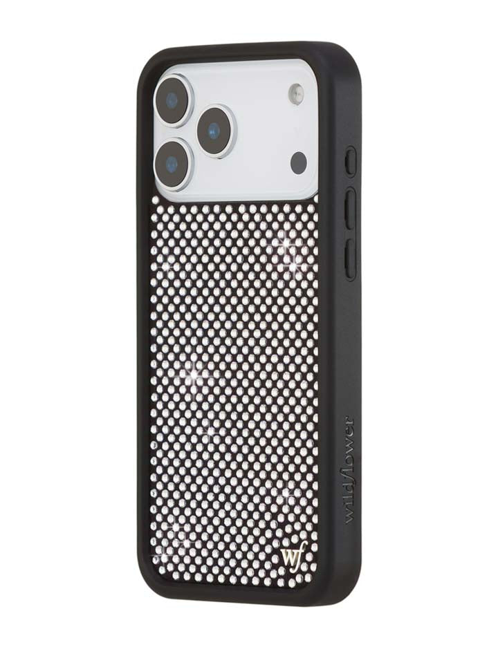 Rhinestone iPhone Case | White