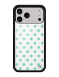 Polka Dot | White and Turquoise iPhone Case