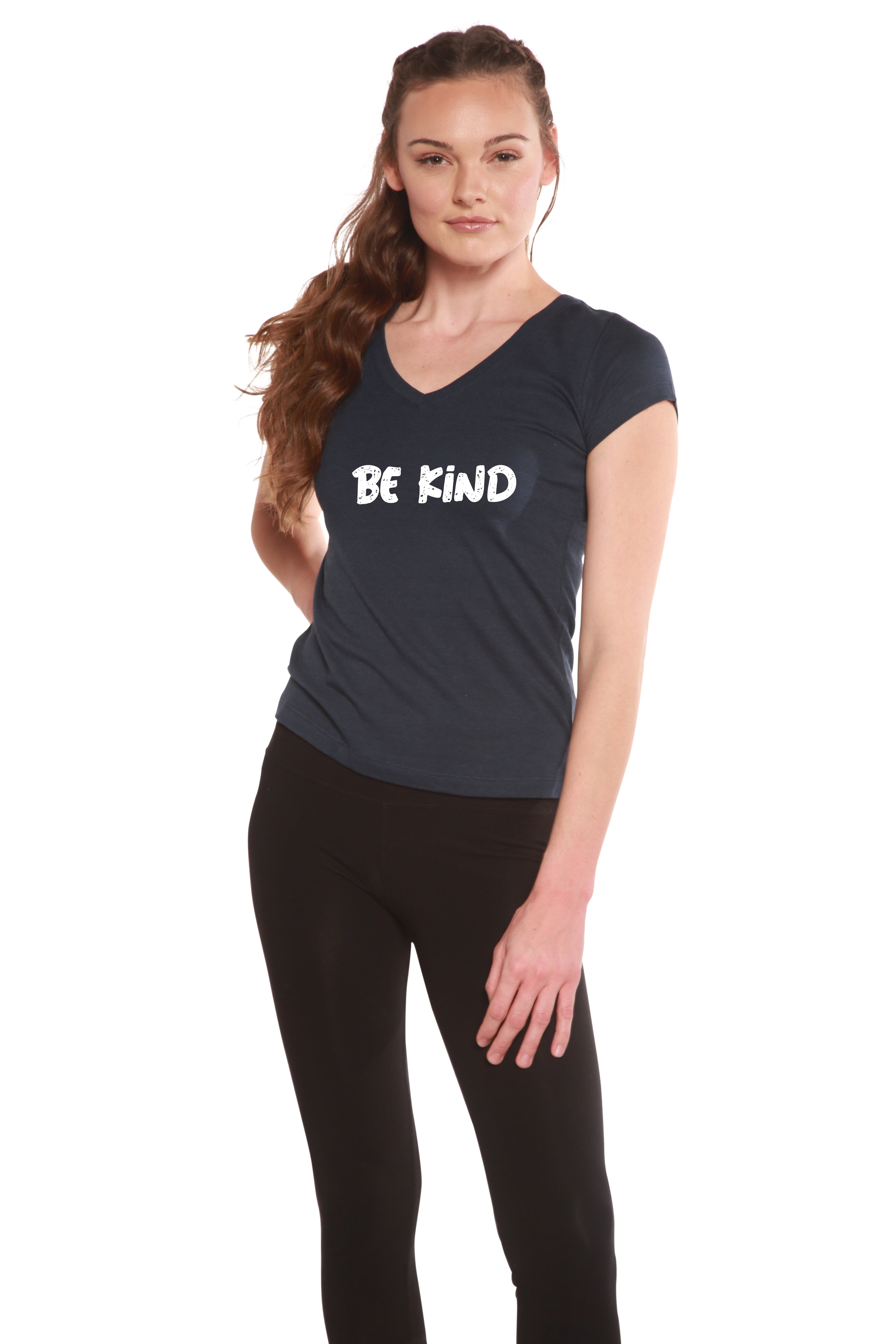 Women's Bamboo Viscose V-Neck Cap Sleeve Tee
