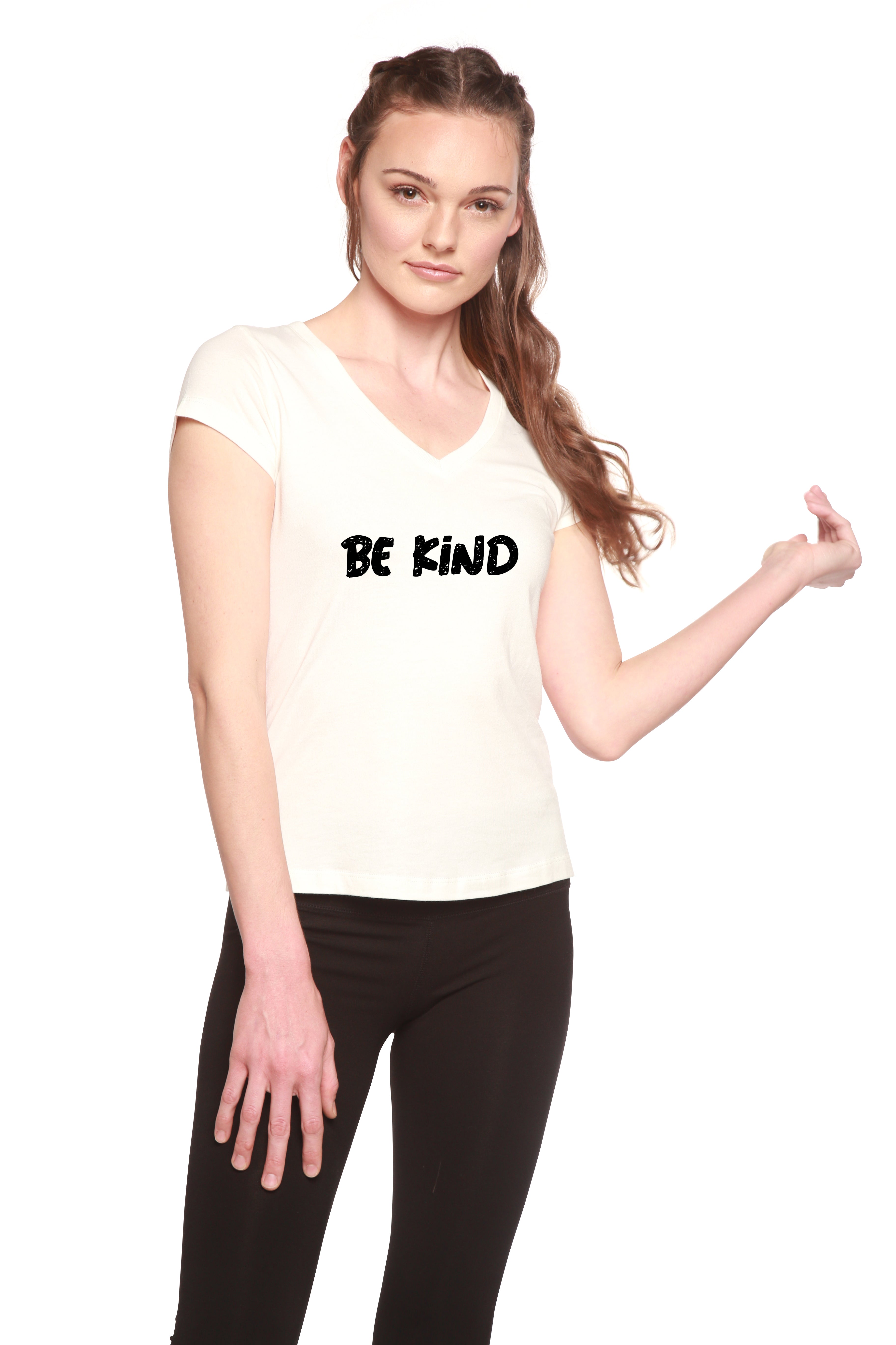Women's Bamboo Viscose V-Neck Cap Sleeve Tee