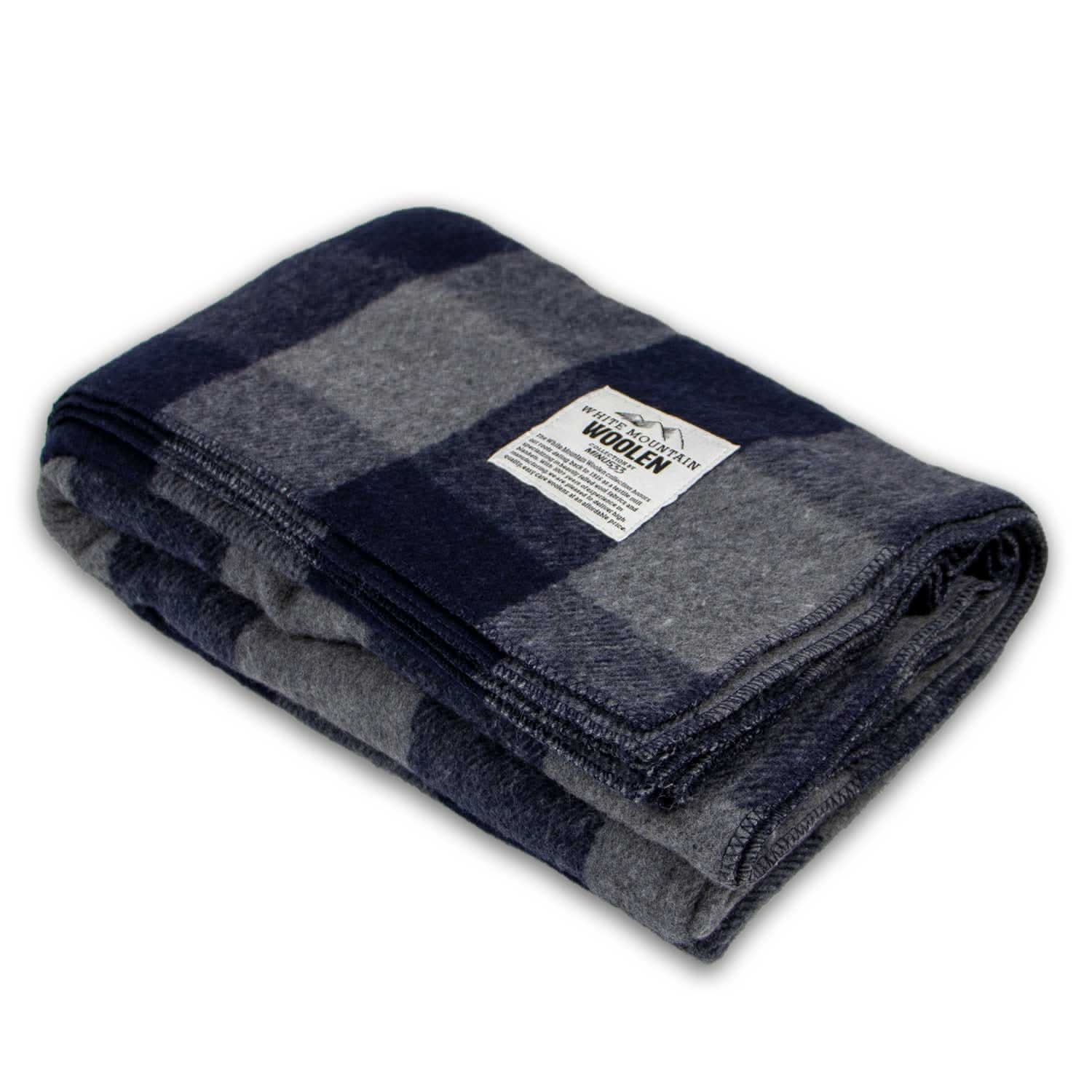 Oversized Recycled Wool Lodge Blanket for Camping and Outdoors