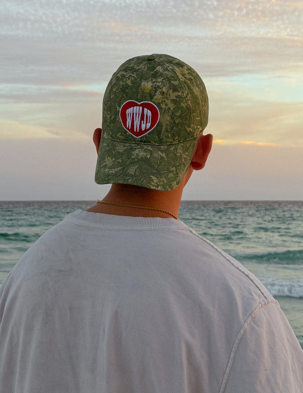 WWJD Camo Hat – Relaxed Fit Washed Cotton Dad Cap