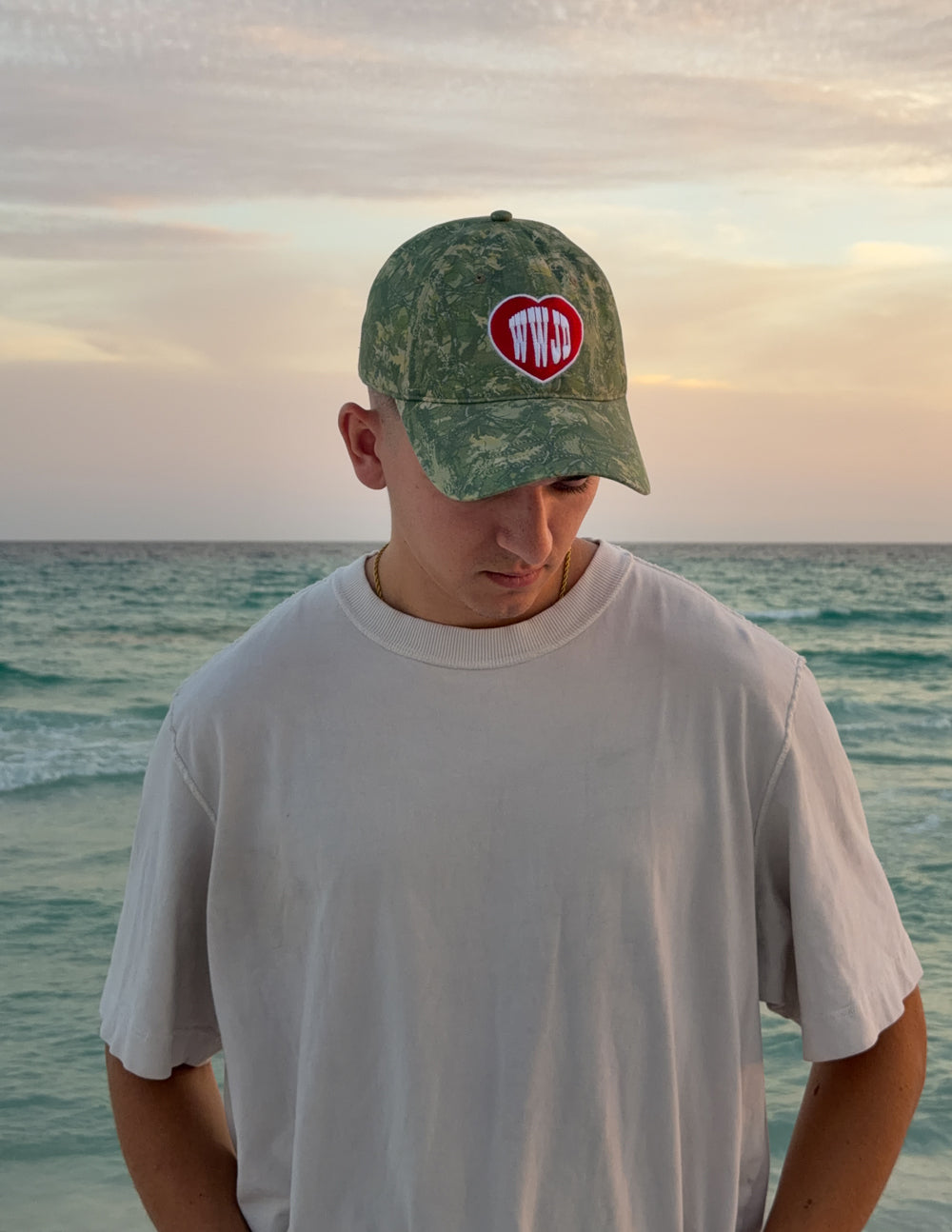 WWJD Camo Hat – Relaxed Fit Washed Cotton Dad Cap