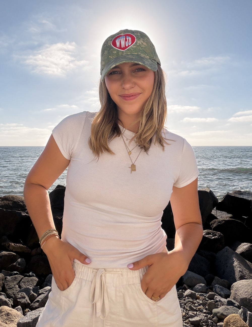 WWJD Camo Hat – Relaxed Fit Washed Cotton Dad Cap