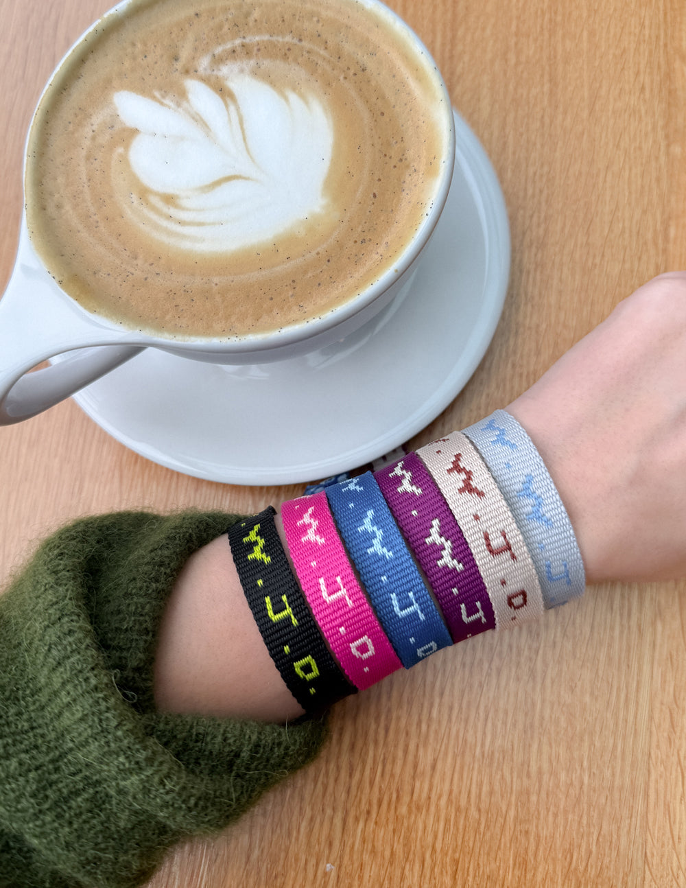 WWJD Cyber Bracelet Pack 6-Piece Adjustable Woven Wristbands