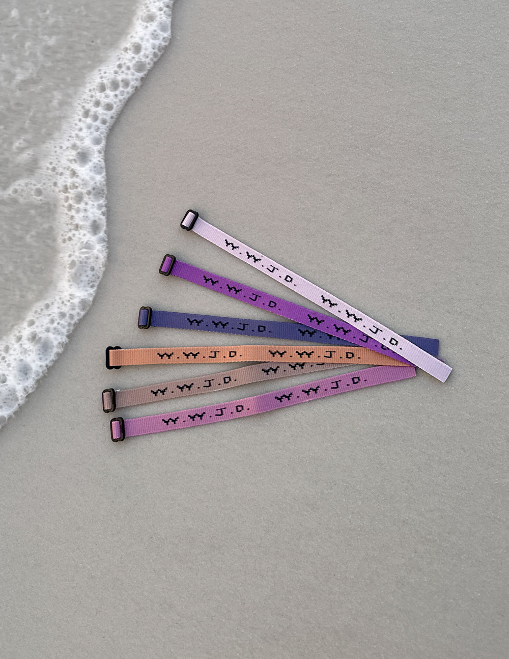 WWJD Paradise Bracelet Pack - Adjustable Faith Jewelry in 6 Shades