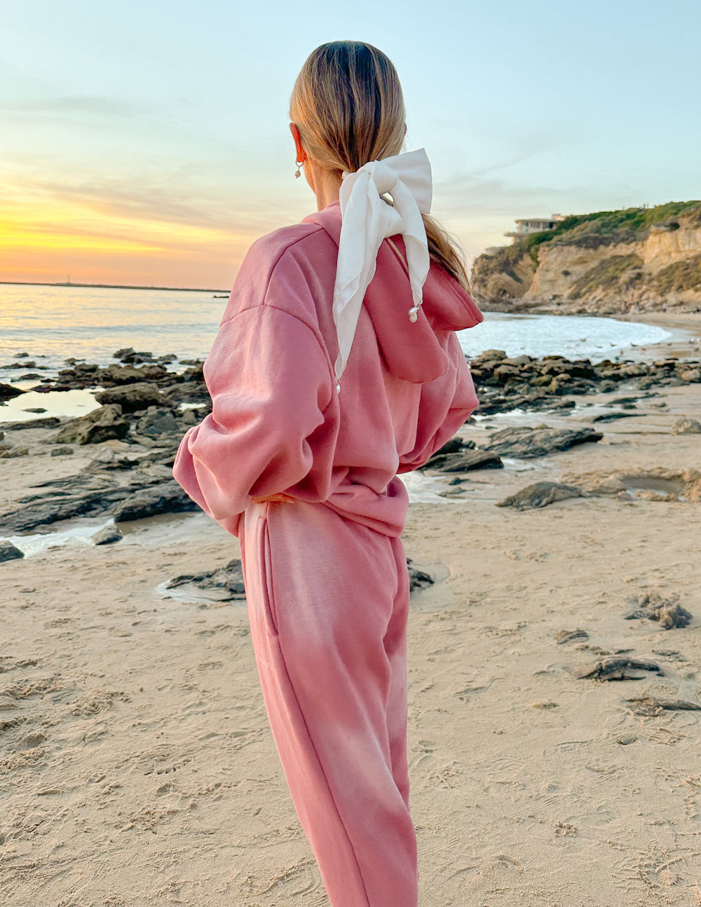 WWJD Unisex Jogger Sweatpants in Vintage Rose - Image 3