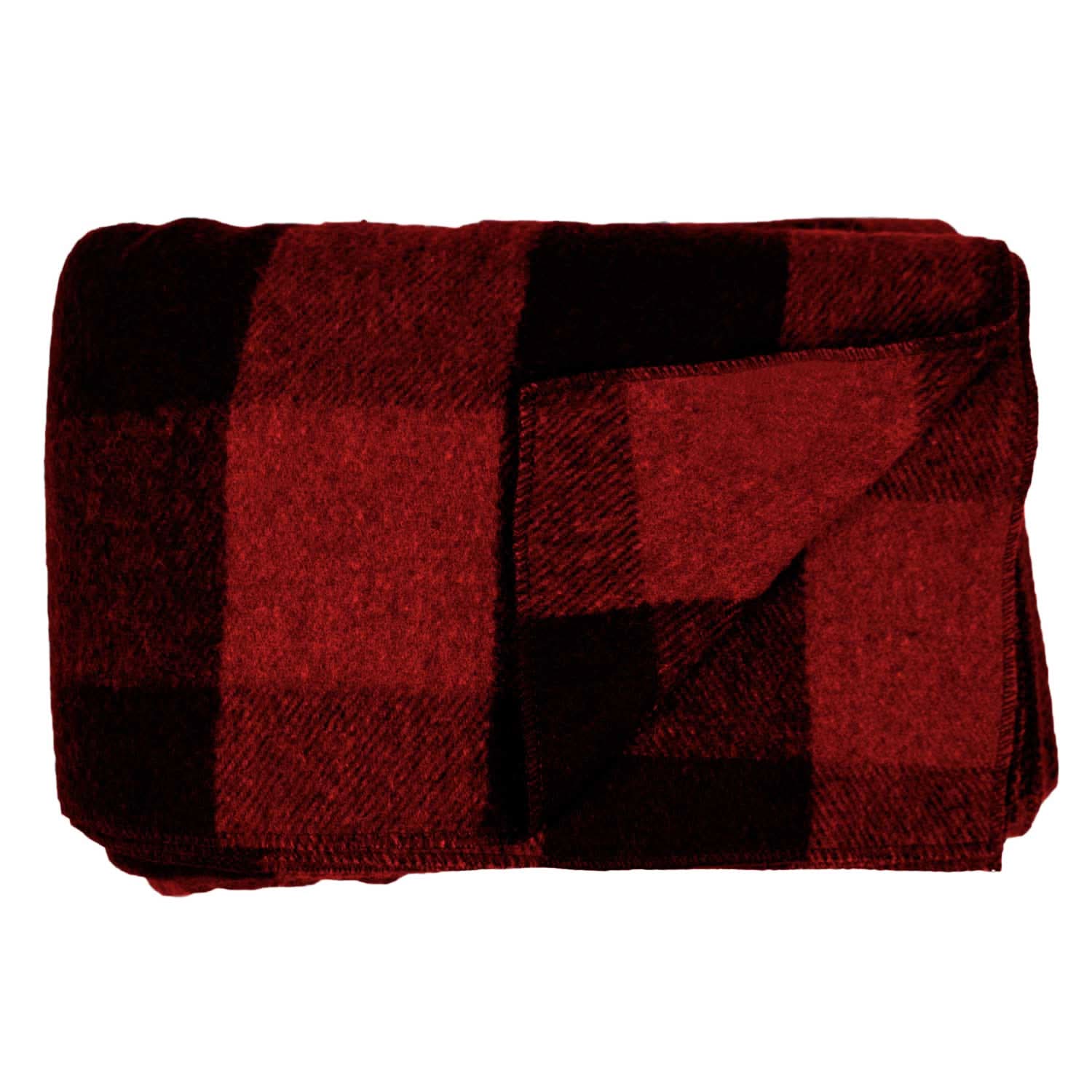 Oversized Recycled Wool Lodge Blanket for Camping and Outdoors