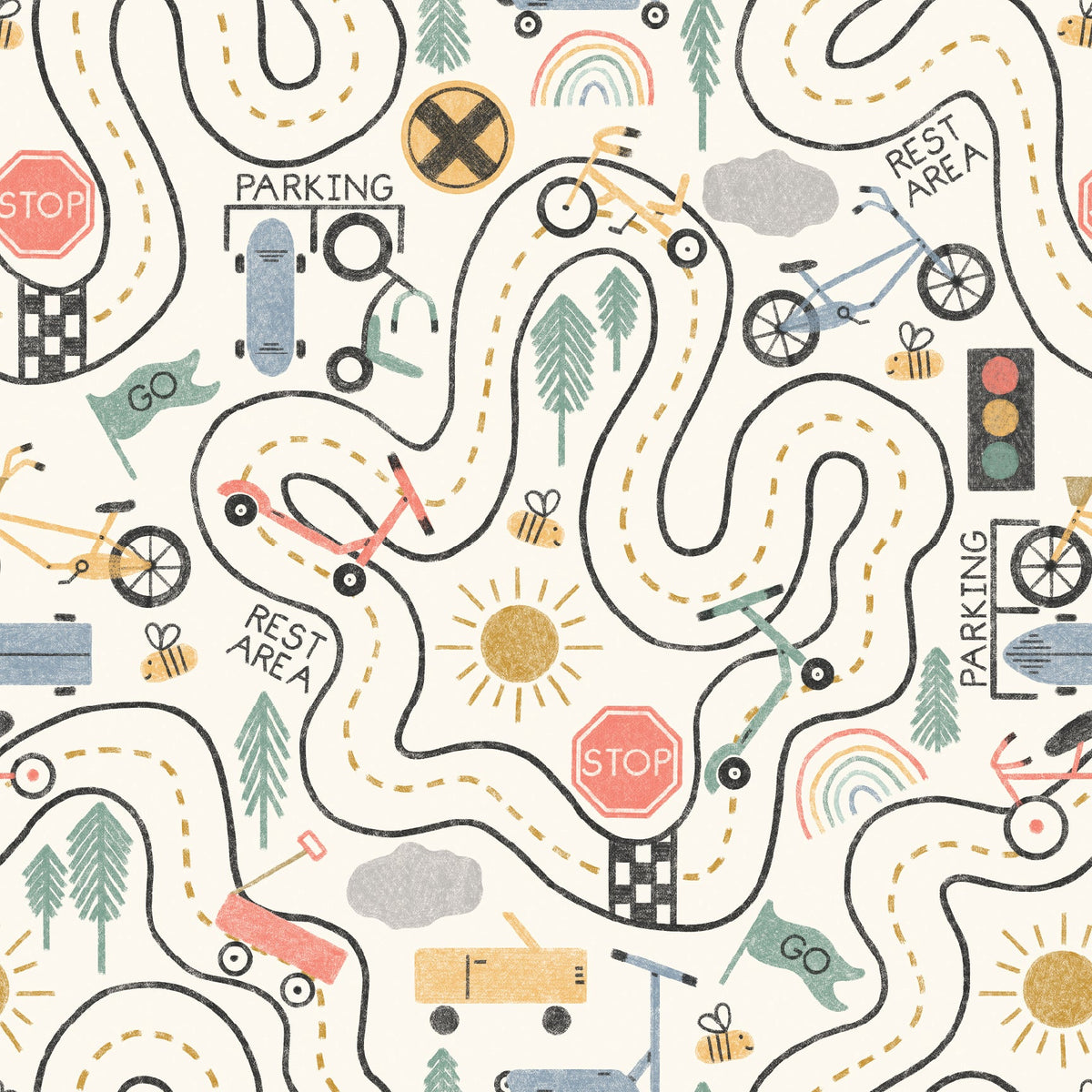 Wallie Wallpaper by Stacy Ward Design