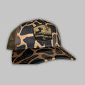 Quail Flush Trucker Hat with Pointing Setter Dog Graphic