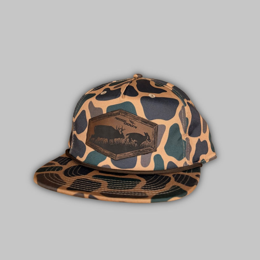 Buck Chase Rope Hat Camo Hunting Cap Outdoor Snapback