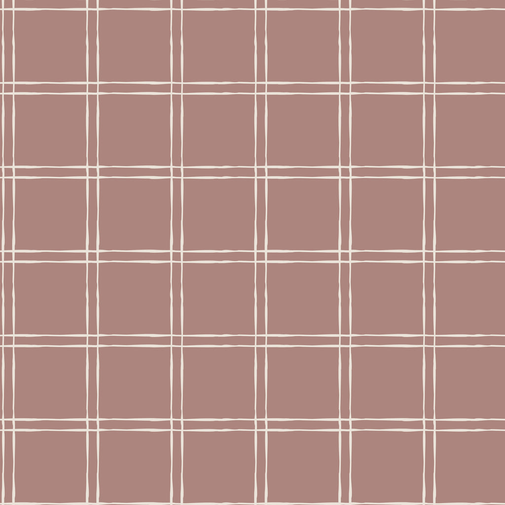 Warner Plaid Removable Wallpaper in Sage Green and Beige