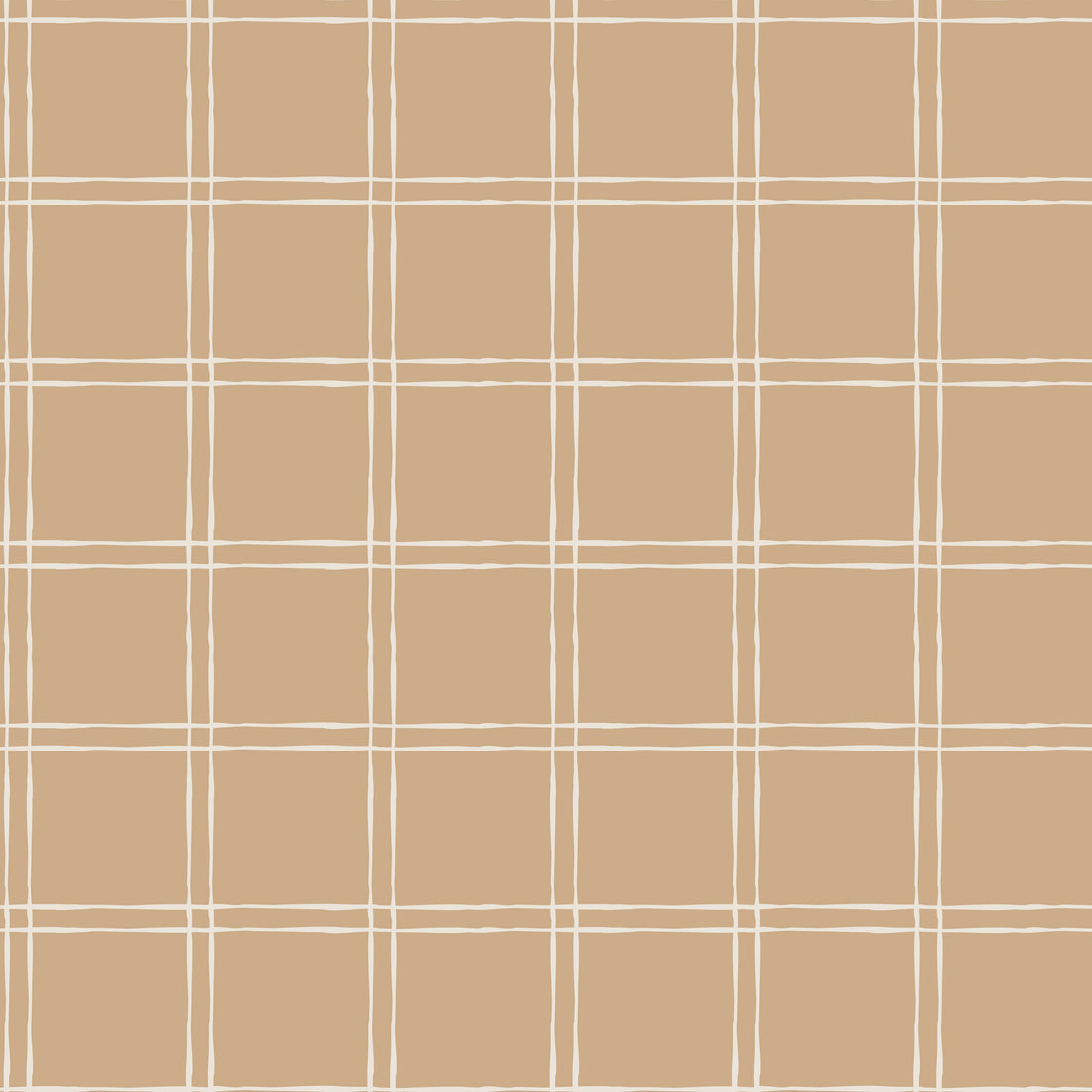 Warner Plaid Removable Wallpaper in Sage Green and Beige