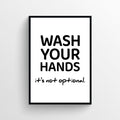 Wash Your Hands Bathroom Poster
