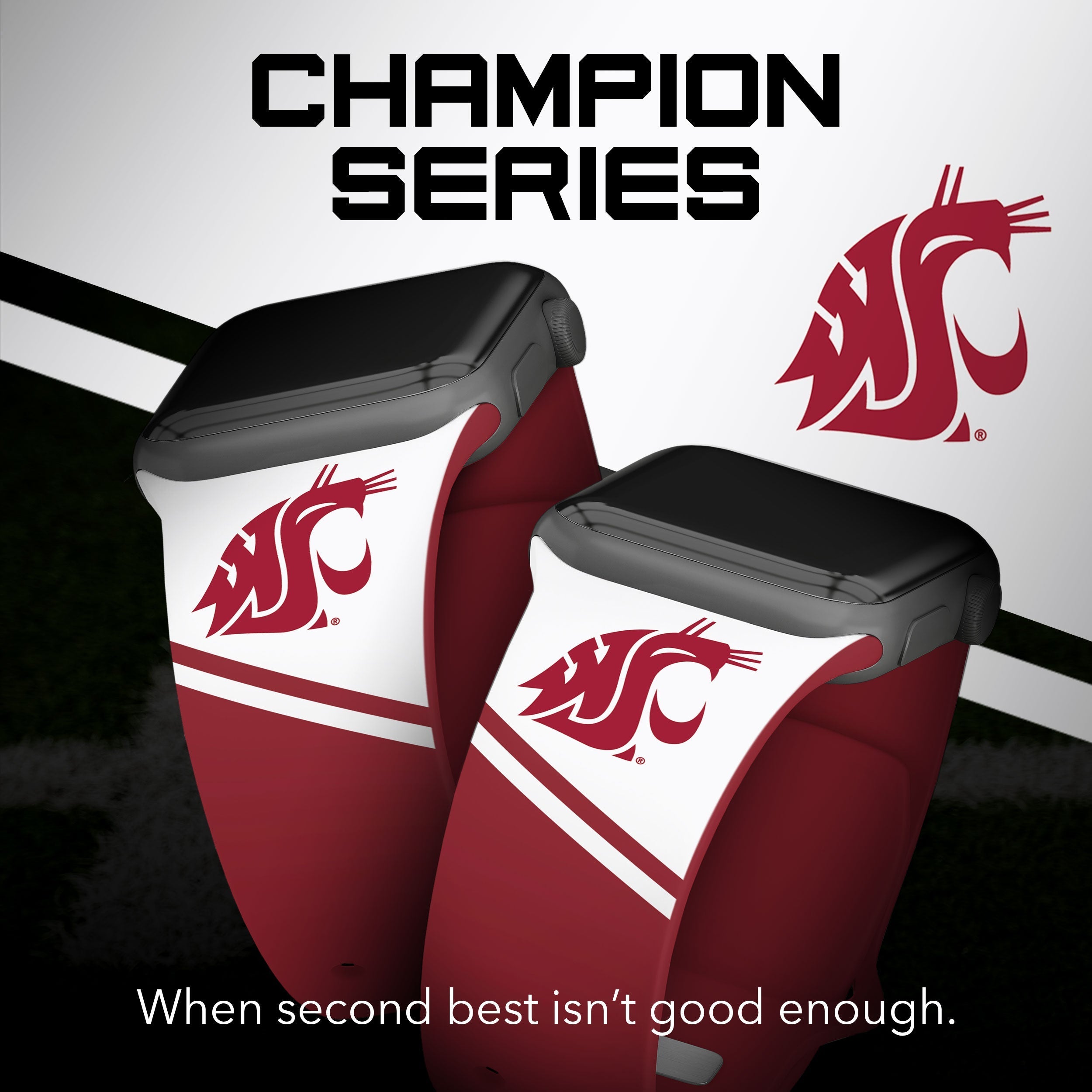 Washington State Cougars HD Apple Watch Band