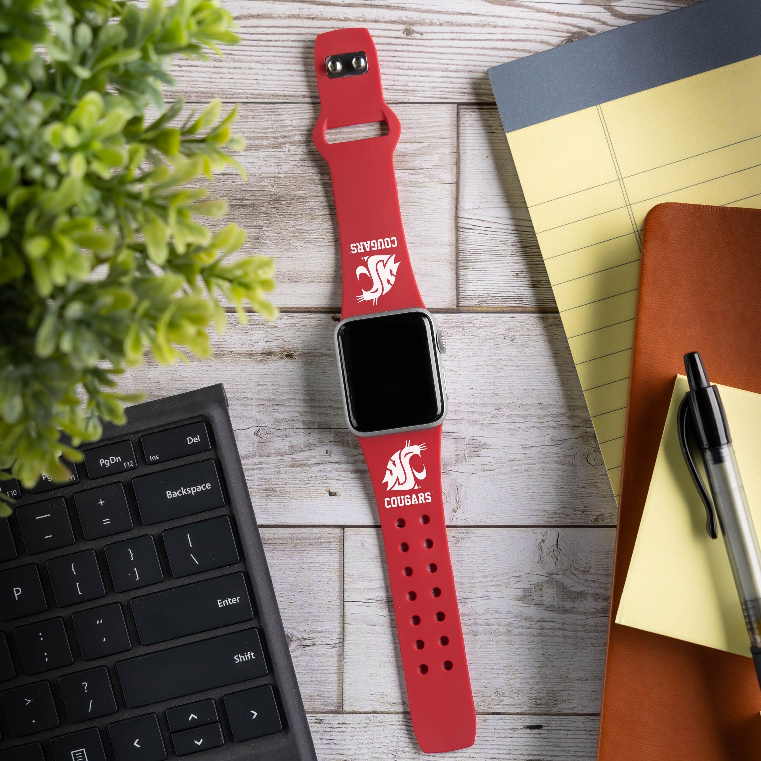 Washington State Cougars HD Apple Watch Band