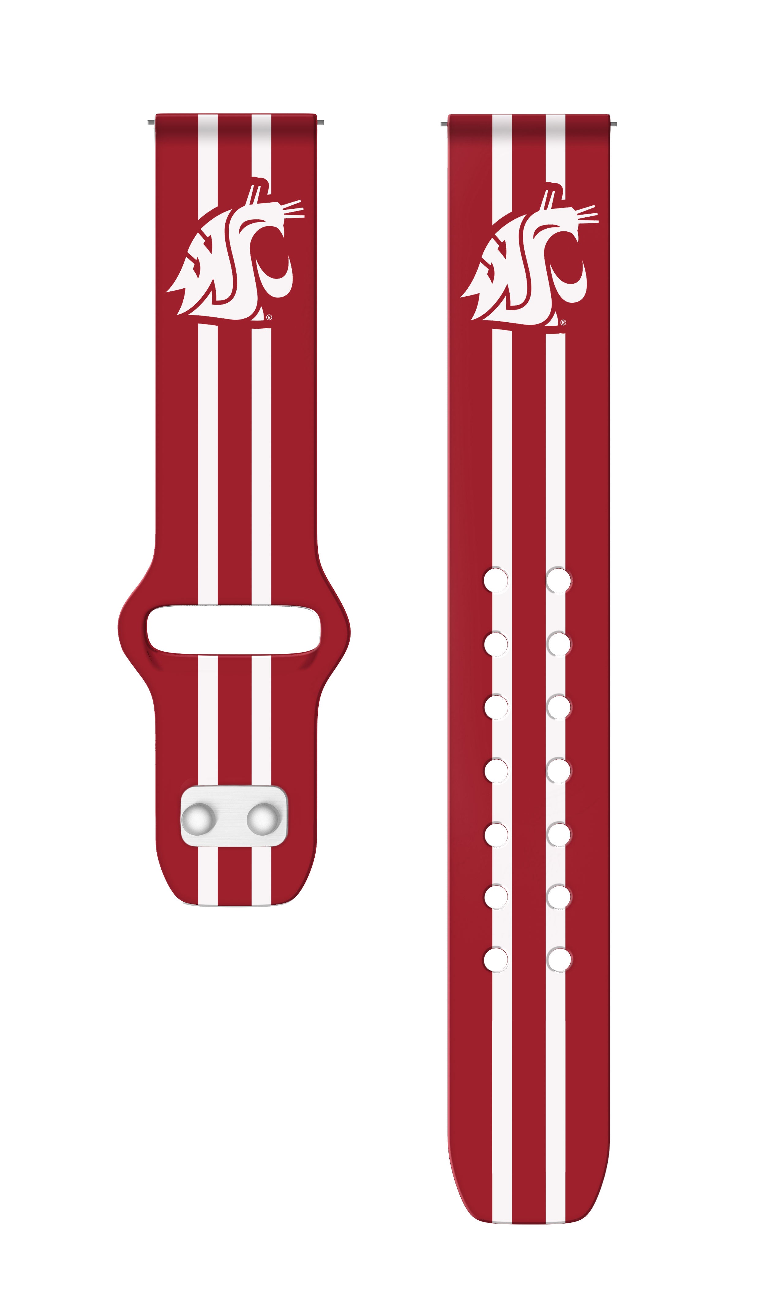 Washington State Cougars HD Watchband for Samsung, Garmin, Fossil, and More for Samsung, Garmin, Fossil, and More