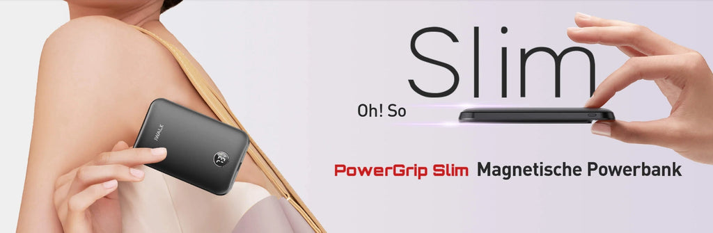iWALK PowerGrip Slim | 18W Super Slim Magnetic Power Bank