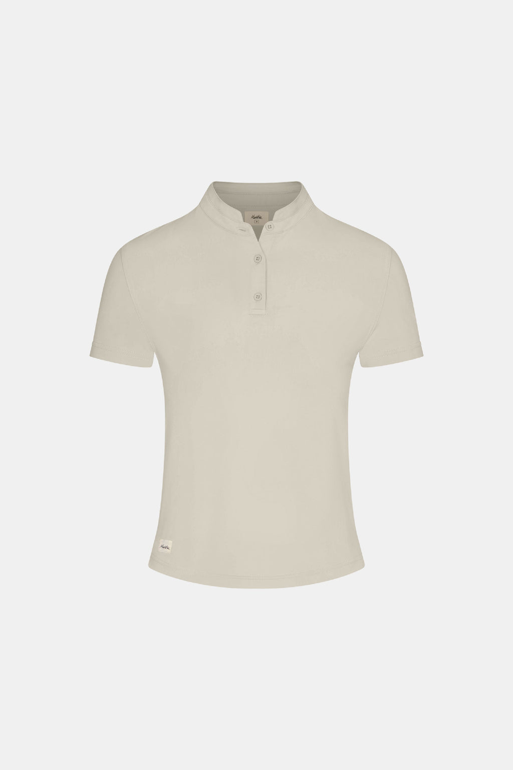 Women's Catalyst Polo in Birch Mock Neck Performance Shirt - Image 6