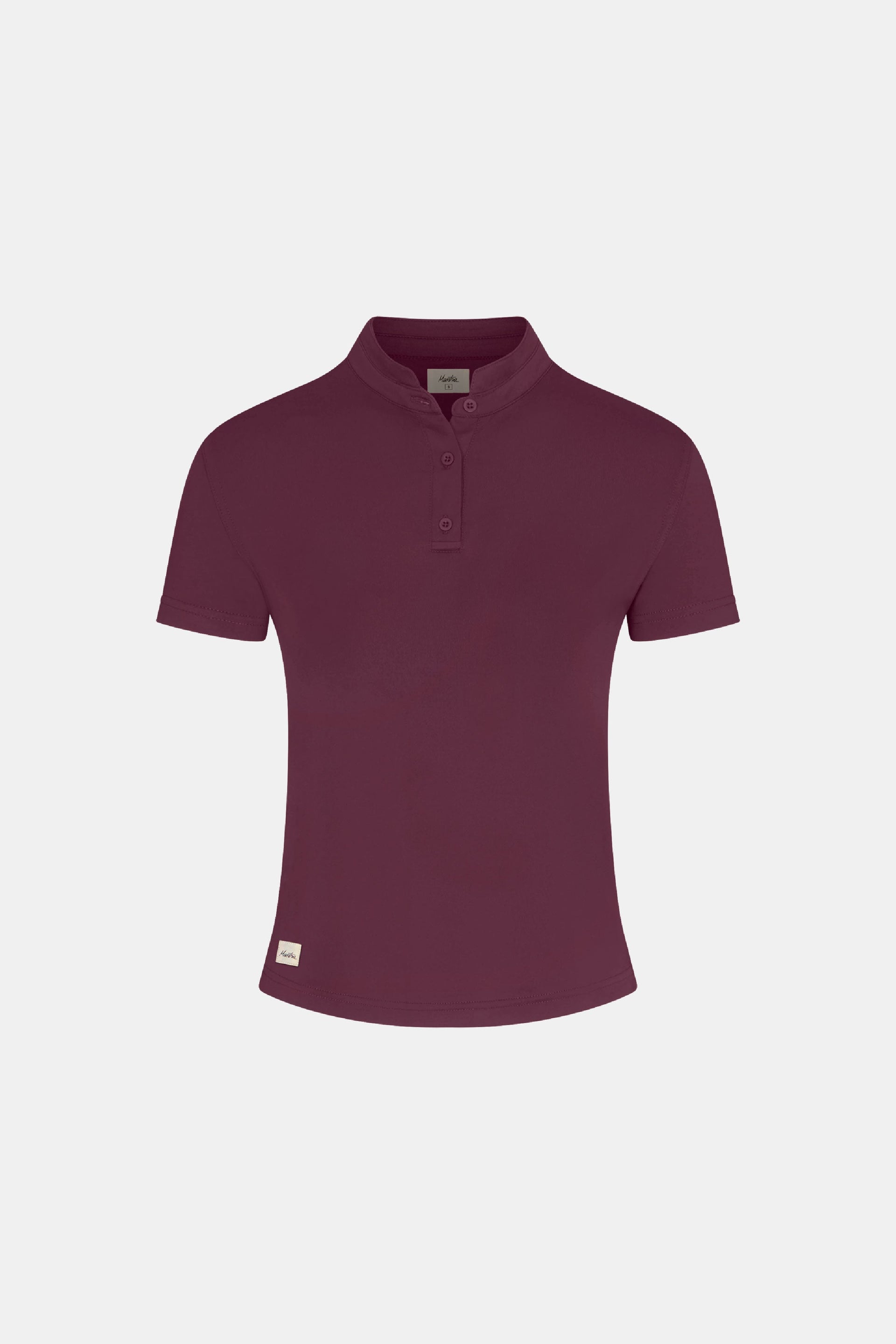 Women's Catalyst Polo Shirt in Fig with Mock Collar - Image 6