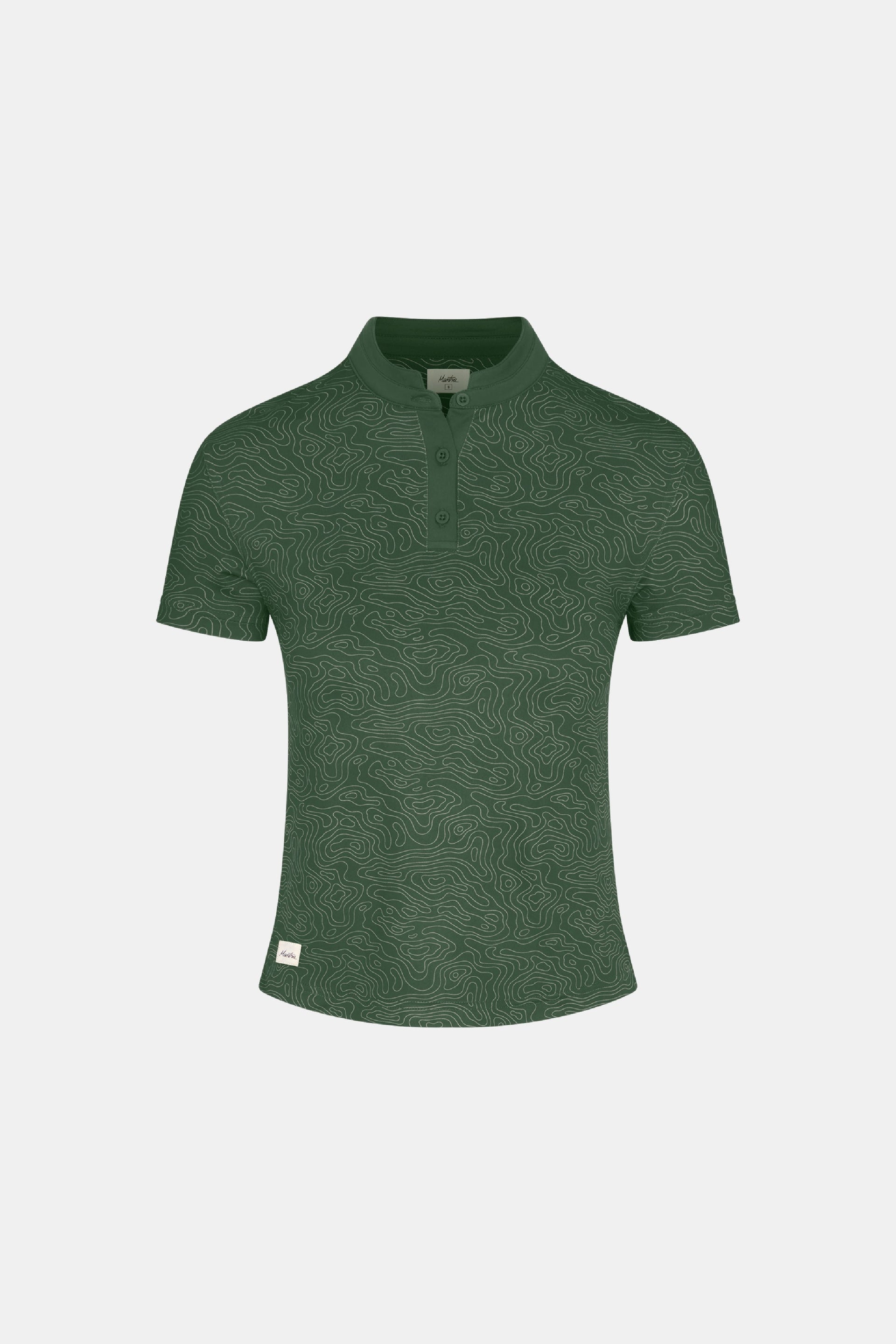Women's Catalyst Topo III Polo with Collar Green - Image 6