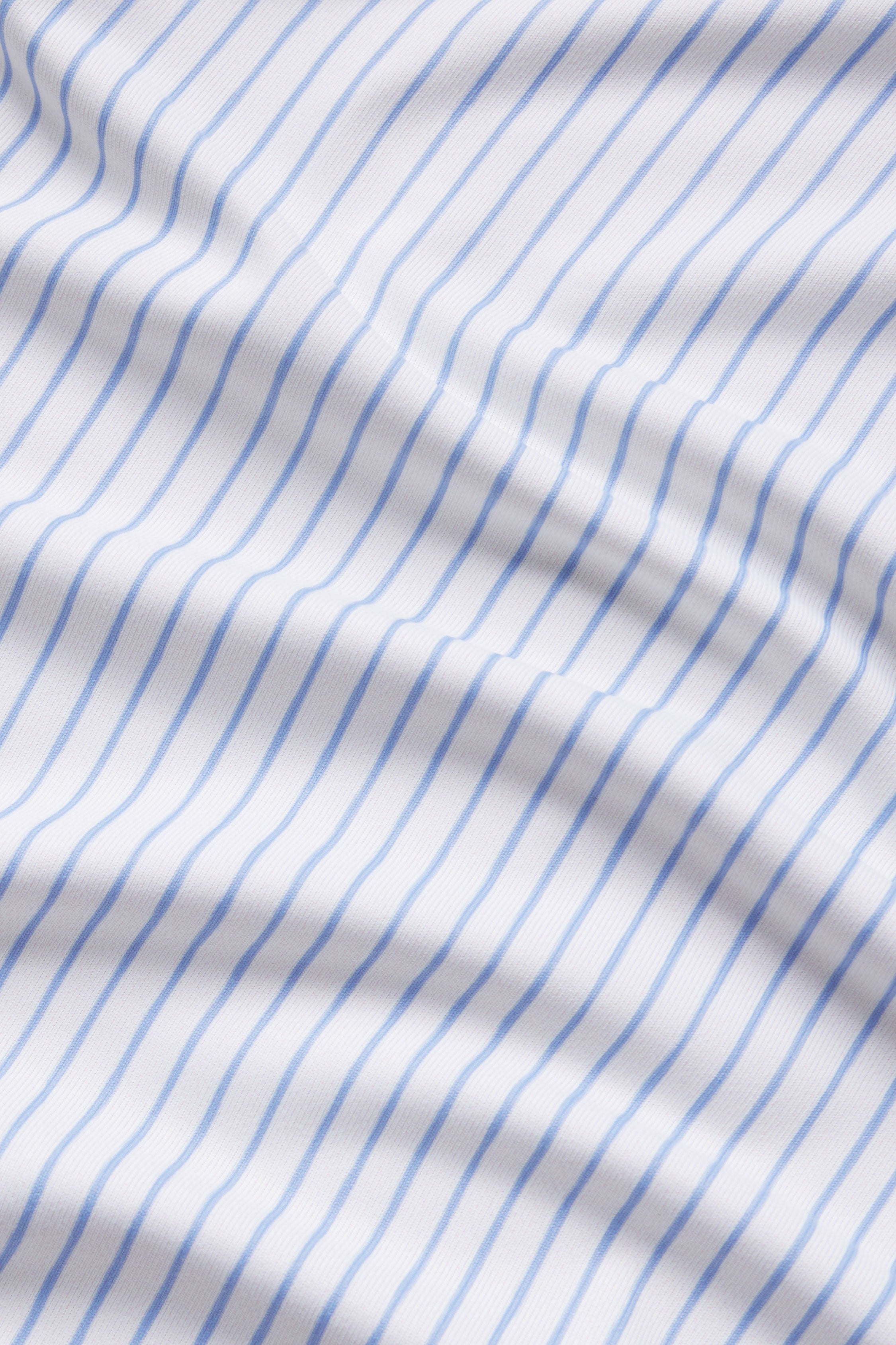 Women's Catalyst Polo Shirt in Stream Blue Stripe