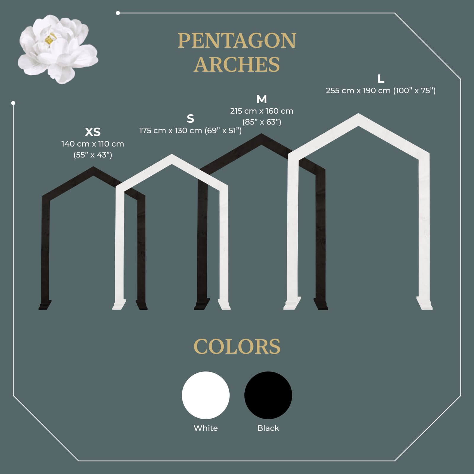 Pentagon Wedding Arch for Ceremony Decor - Eco-Friendly Wood