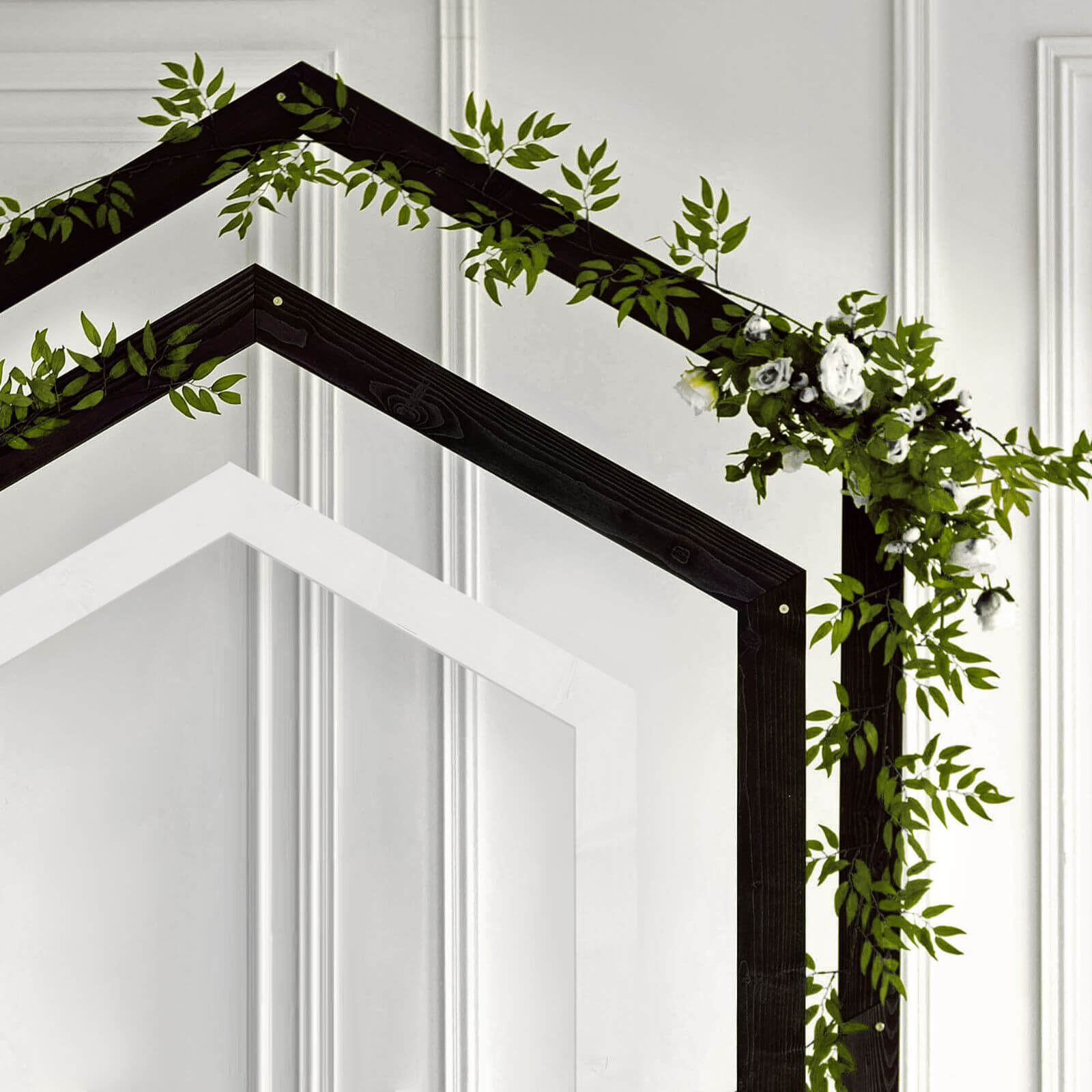 Pentagon Wedding Arch for Ceremony Decor - Eco-Friendly Wood