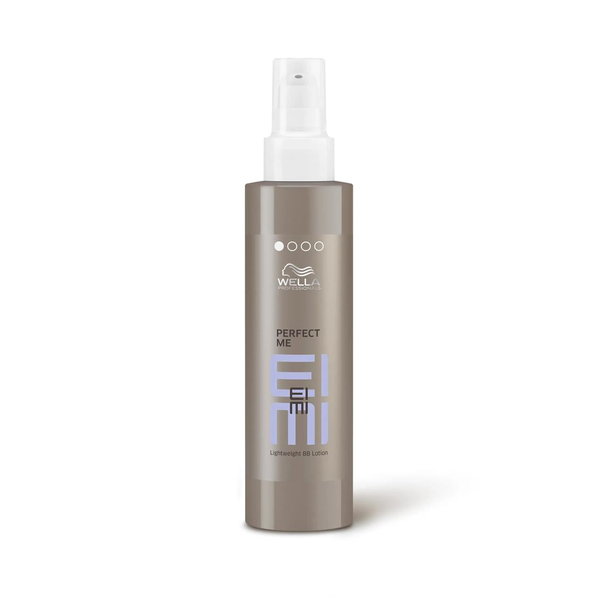 Wella Eimi Perfect Me Lightweight BB Lotion bottle in grey and white
