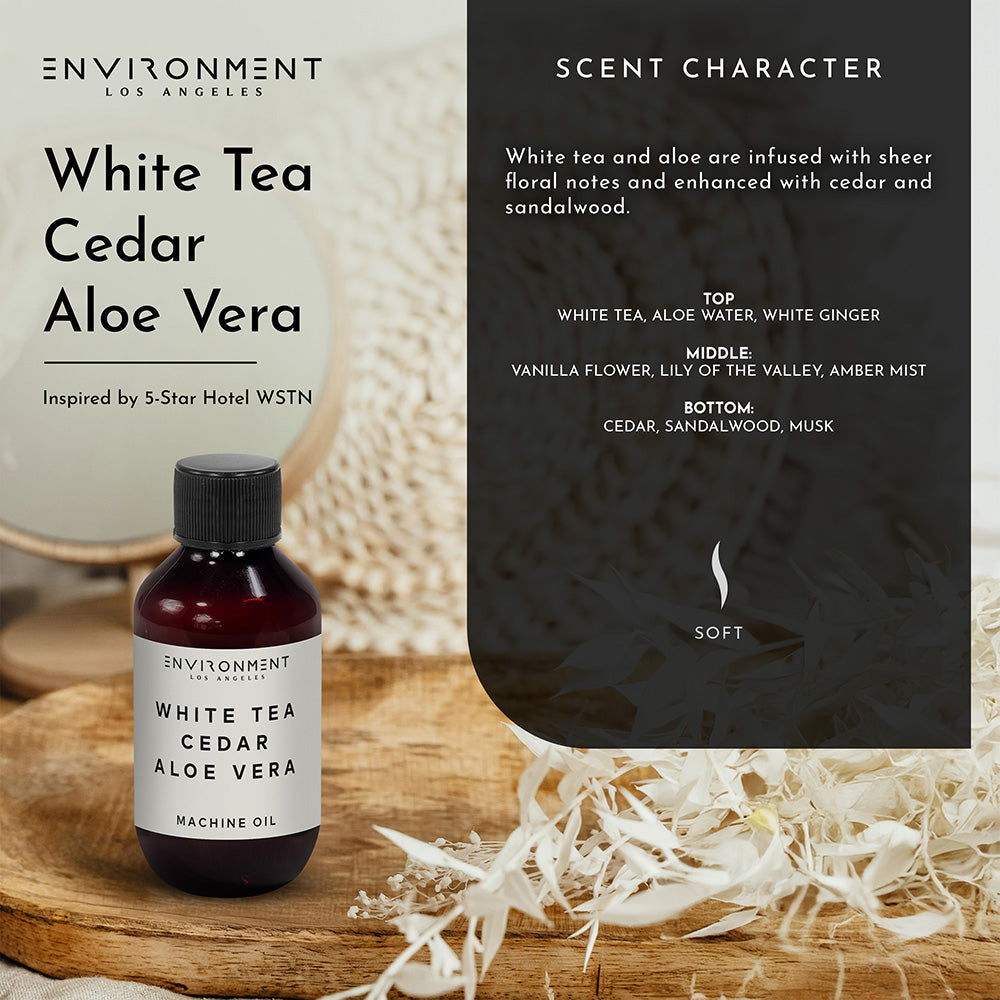 White Tea Cedar Aloe Vera Machine Diffusing Oil 2oz - Image 4