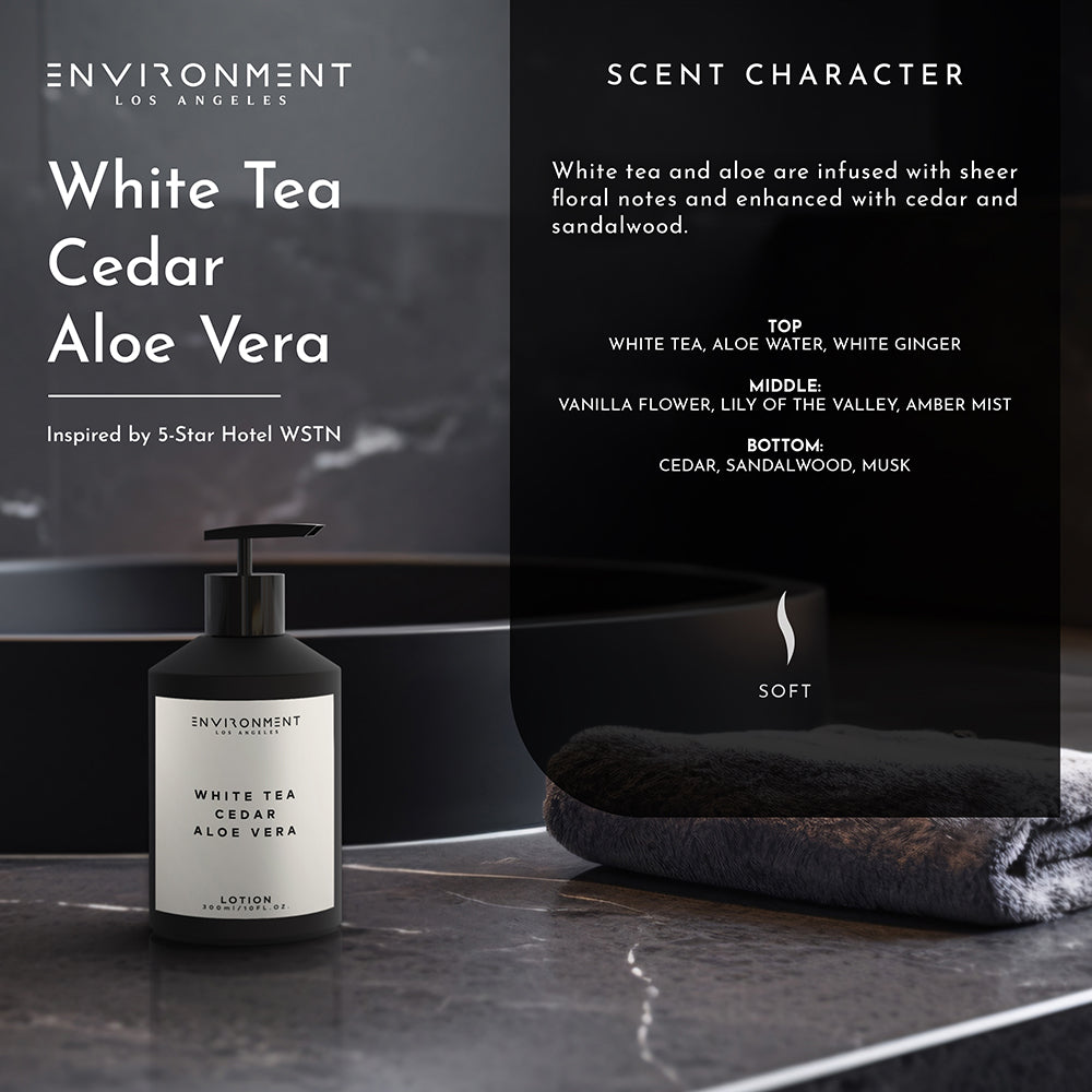 White Tea Cedar Aloe Vera Moisturizing Lotion 300ml