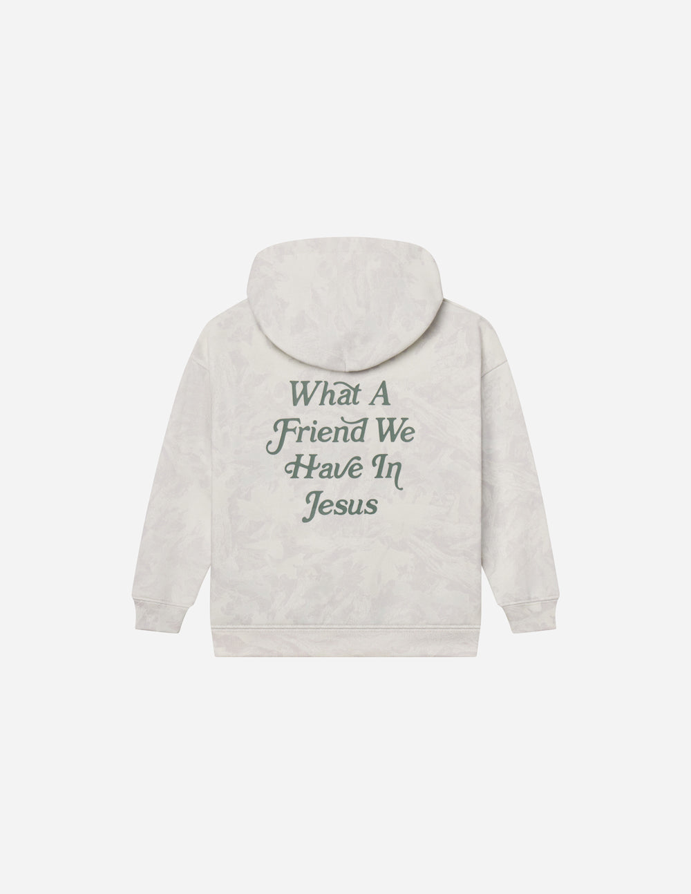 Kids Camo Print Pullover Hoodie in Grey and White
