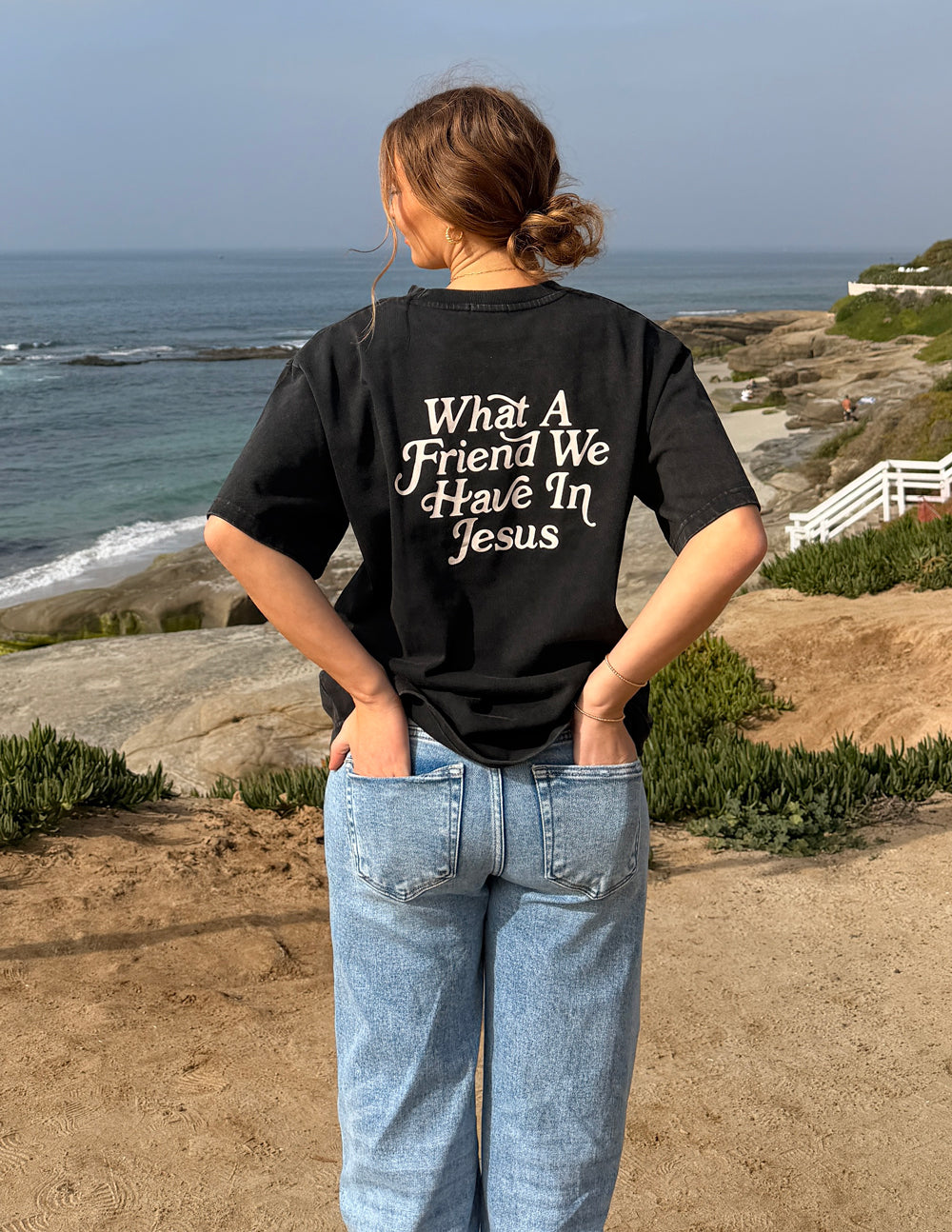 What a Friend in Jesus Heavyweight Boxy Fit Graphic T-Shirt