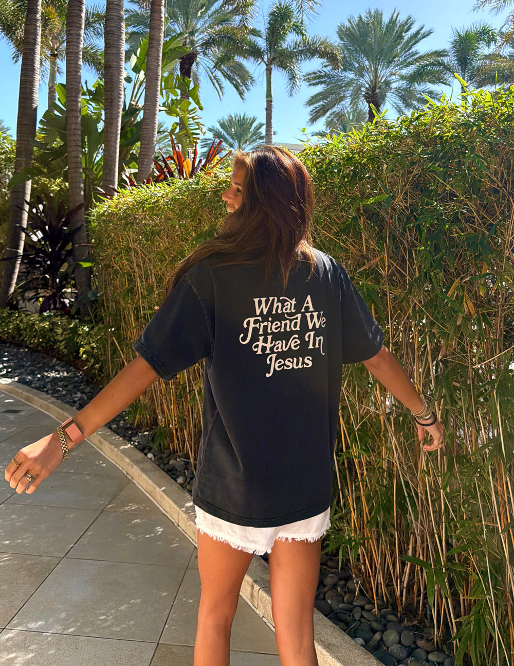 What a Friend in Jesus Heavyweight Boxy Fit Graphic T-Shirt