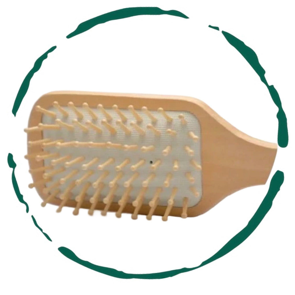 BeNat wooden detangling hair brush for smooth, healthy hair